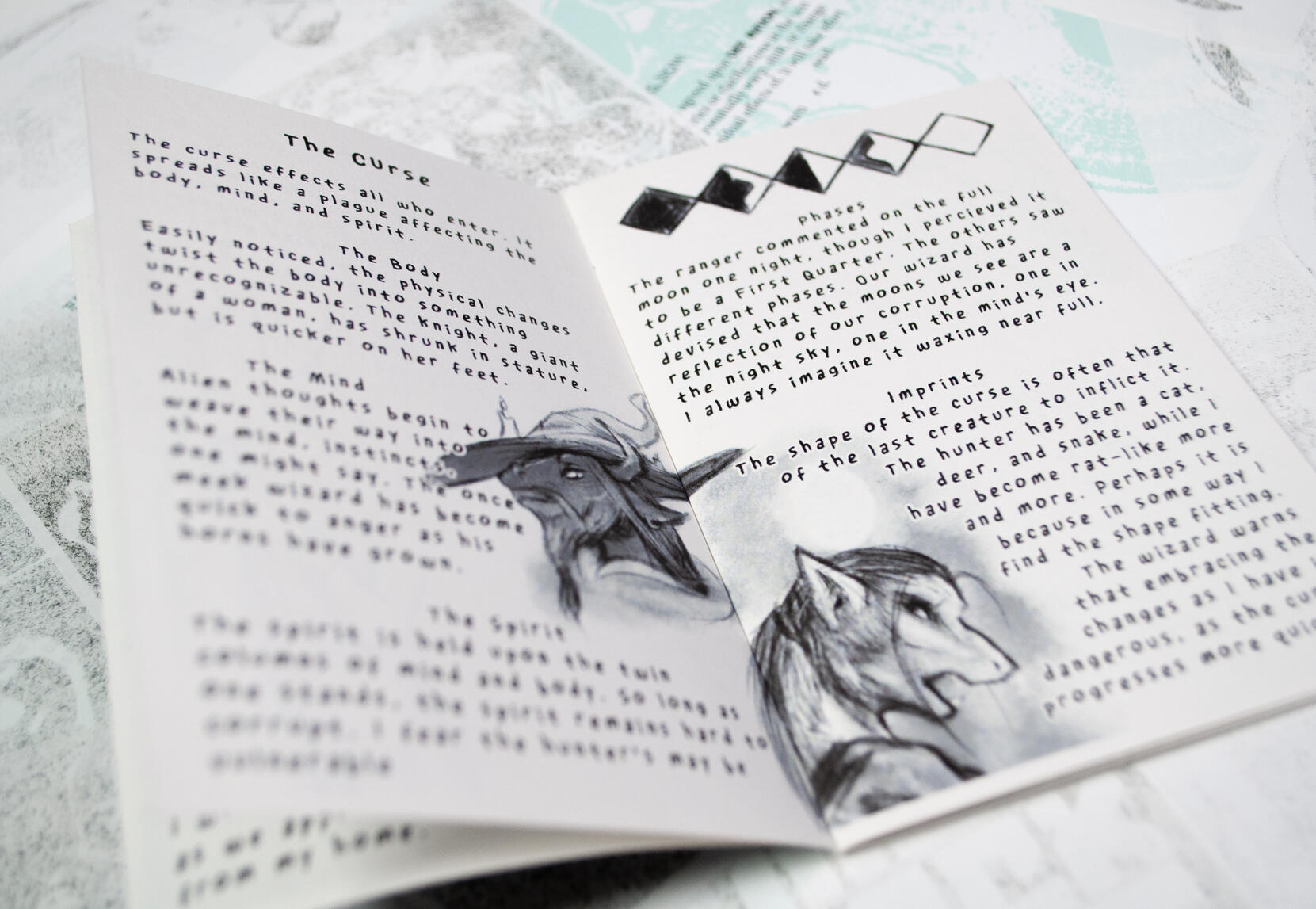 Sirce&#39;s Tower zine spread